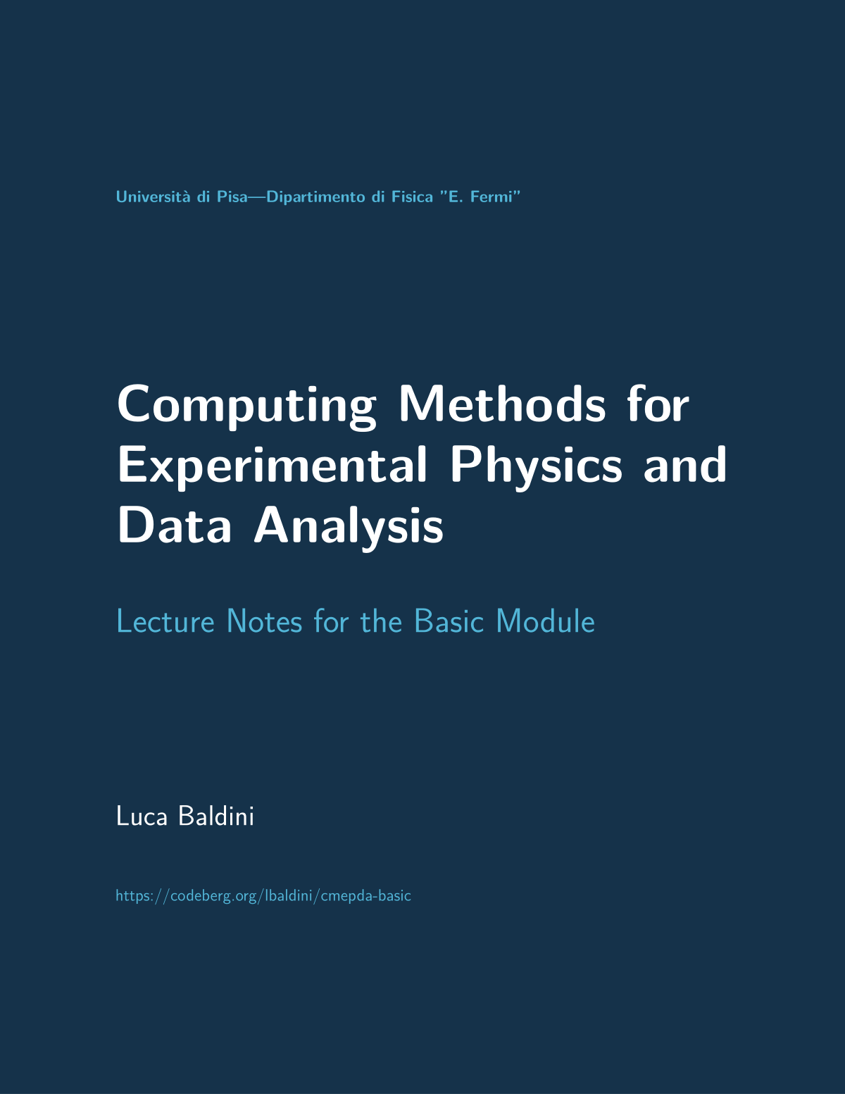 Cover page