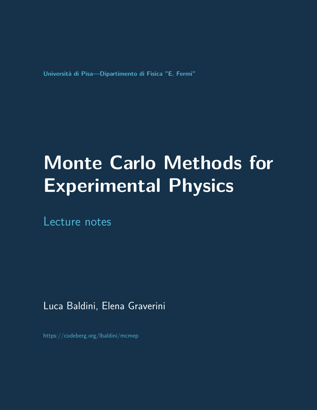 Cover page